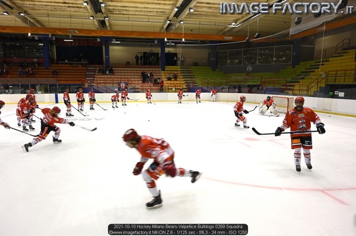 2021-10-10 Hockey Milano Bears-Valpellice Bulldogs 0269 Squadra